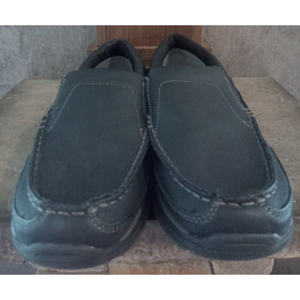 George Black Slip On No tie Dress Shoes 9 1/2